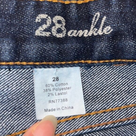 J Crew Womens Classic Low Rise Toothpick Skinny Ankle Jeans dark Wash Size 28 - Picture 5 of 9